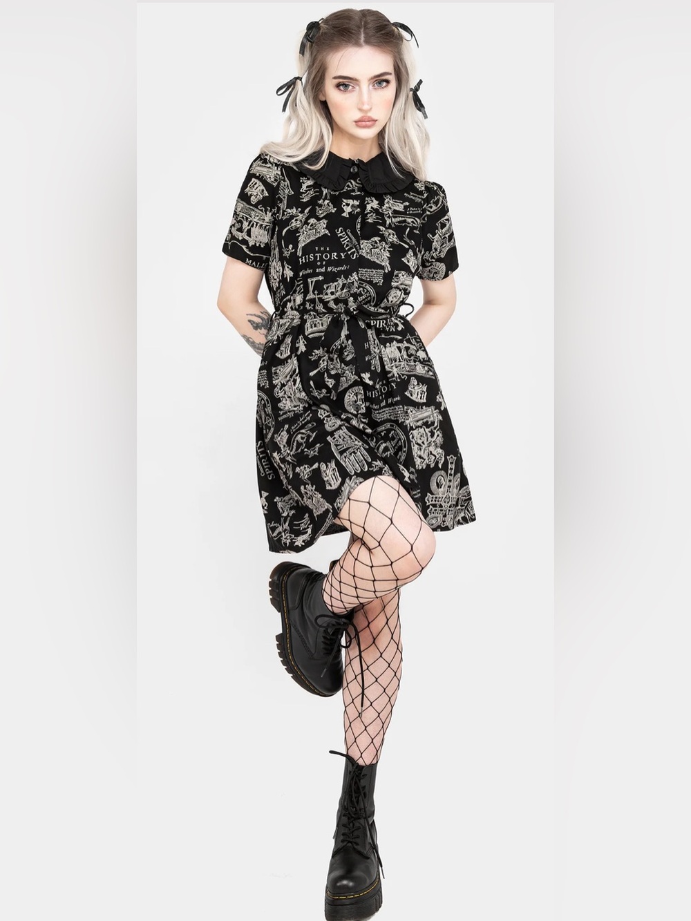 Disturbia Heresy Mini Shirt Dress